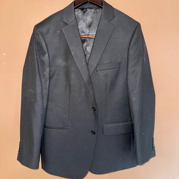 APT 9 Men's Two Button Black Blazer Sport Coat Jacket Size 40R - Picture 6 of 9